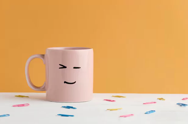 Custom designed coffee mugs with unique graphics